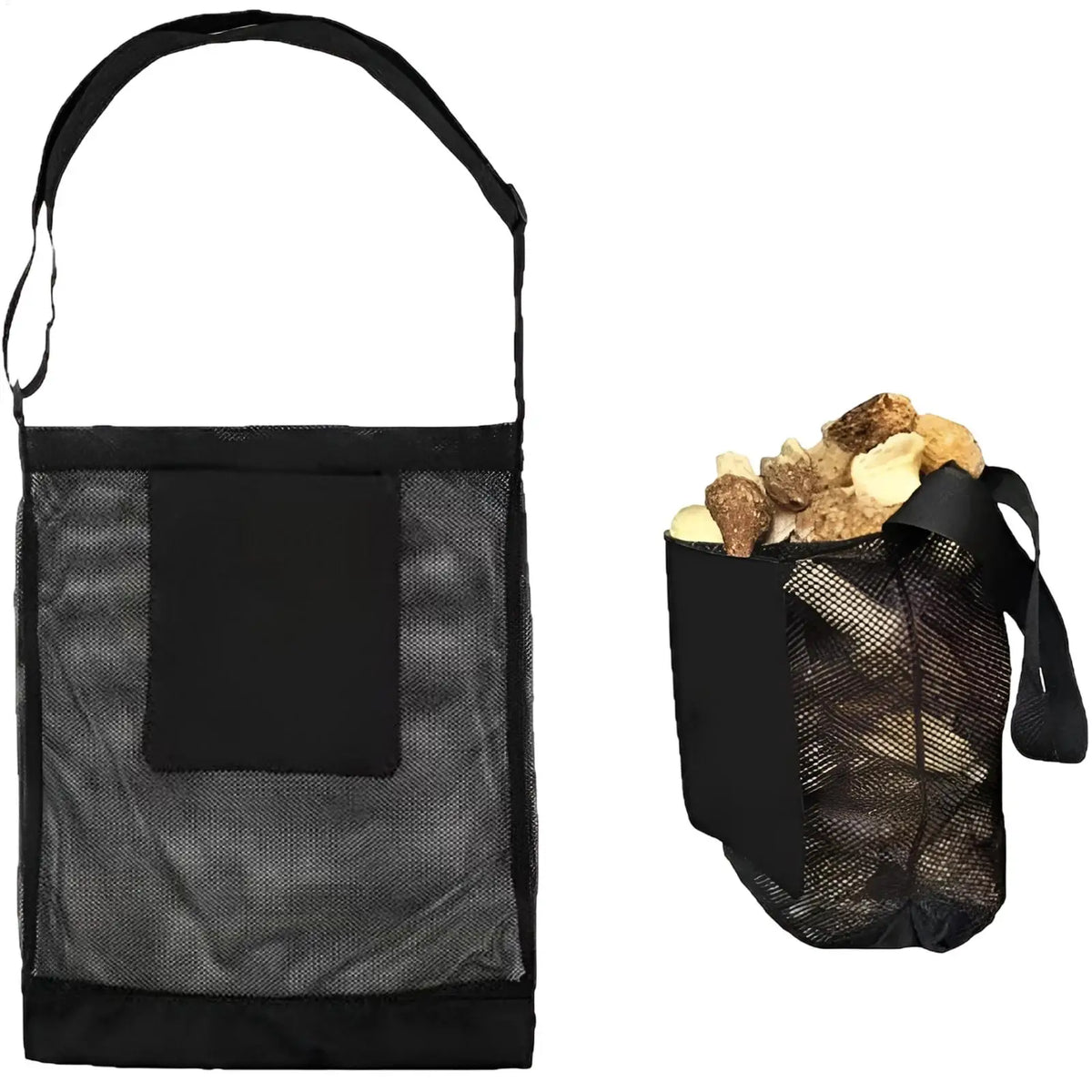 Foldable Mushroom Foraging Mesh Bag – Large Capacity Harvest Net Foraging Harvest Bag PLUSH
