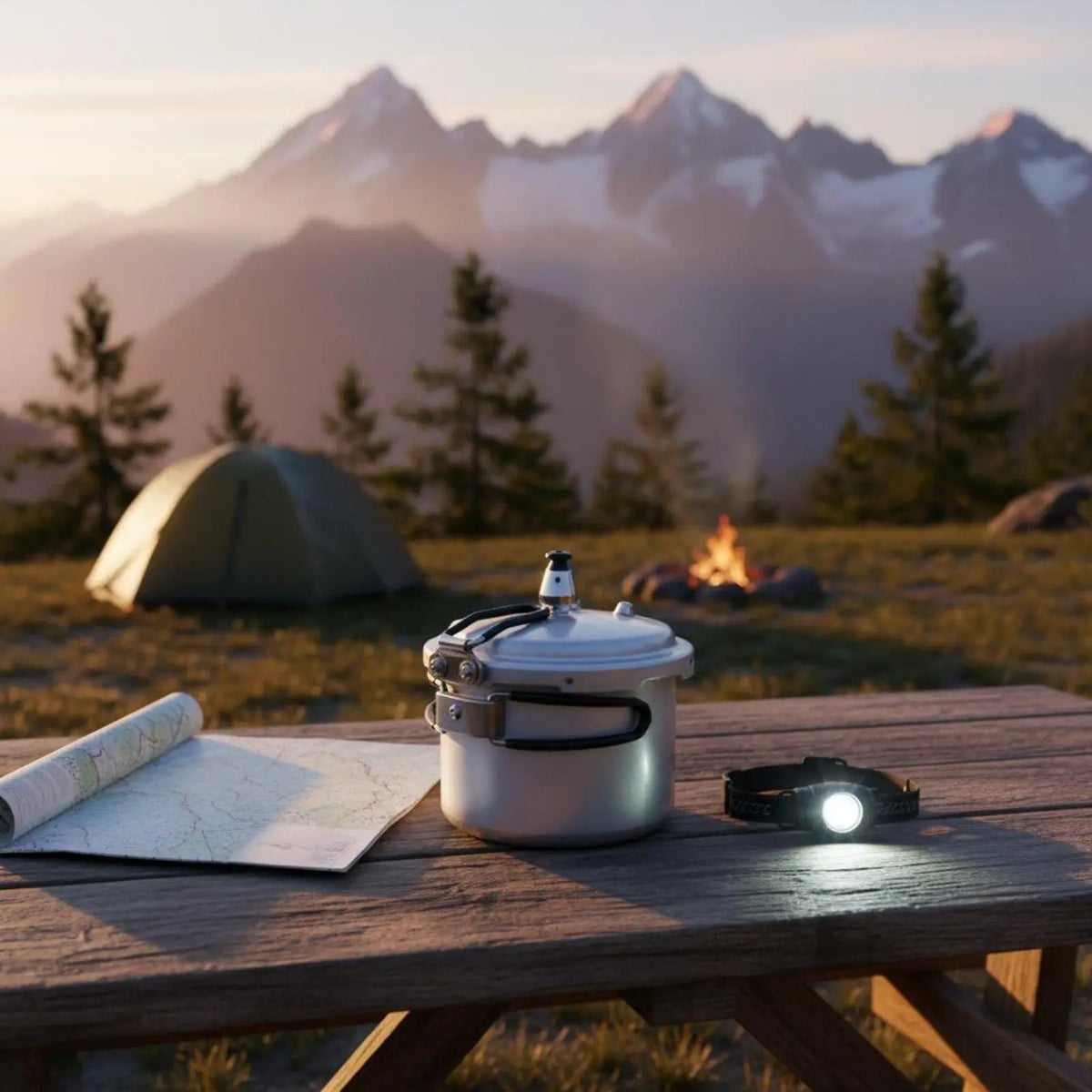 Portable Mini Pressure Pot – Lightweight Camping Cooker Camping Pressure Cooker PLUSH