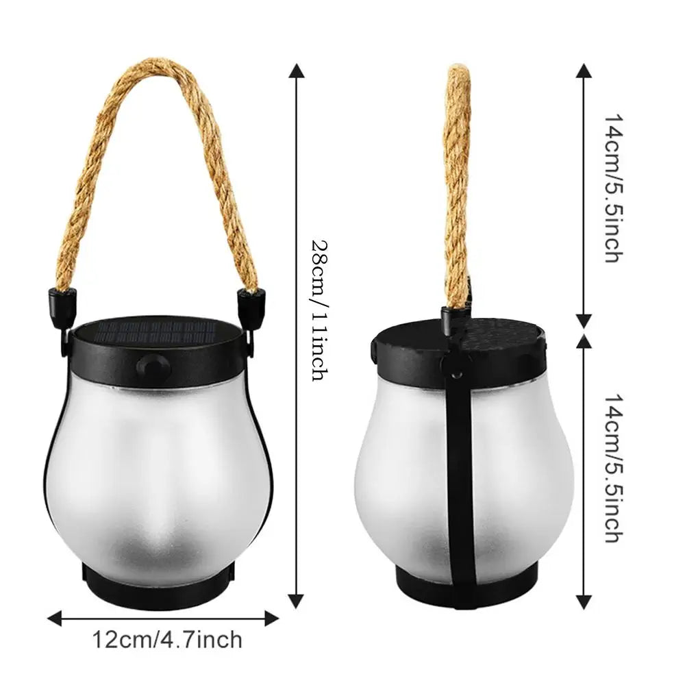 Solar Flame Lantern – Flickering LED Garden & Camping Light Solar Garden Lantern PLUSH 1PC