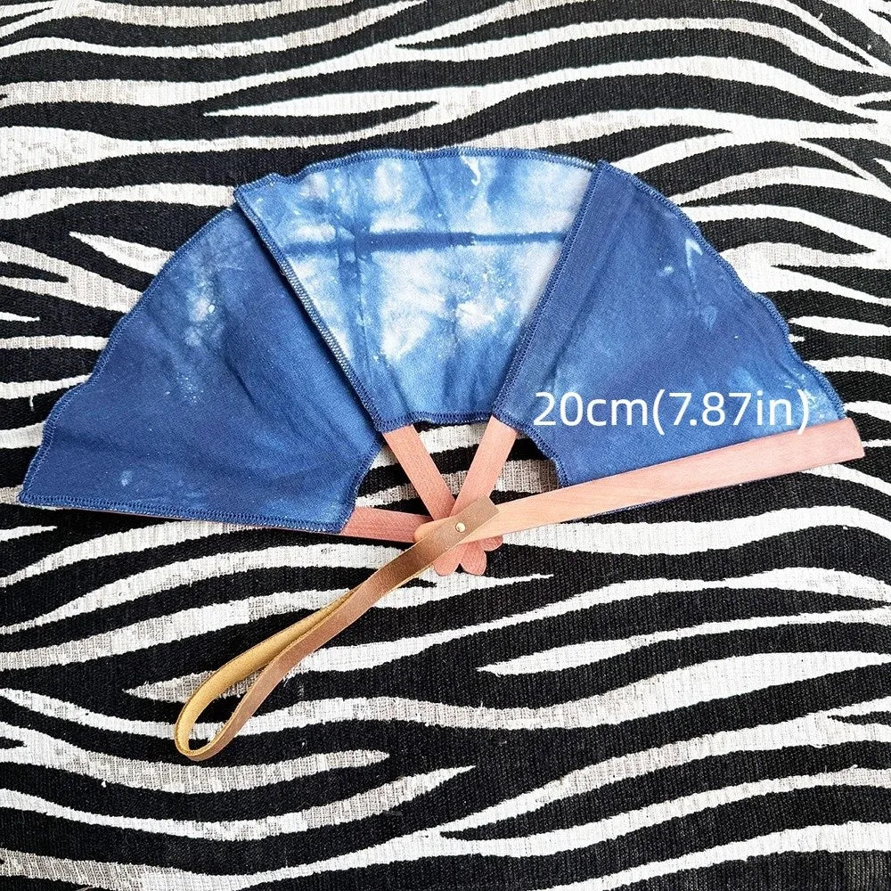 Handmade Embroidered Spanish Folding Fan – Vintage Portable Fan Folding Hand Fan PLUSH Style R