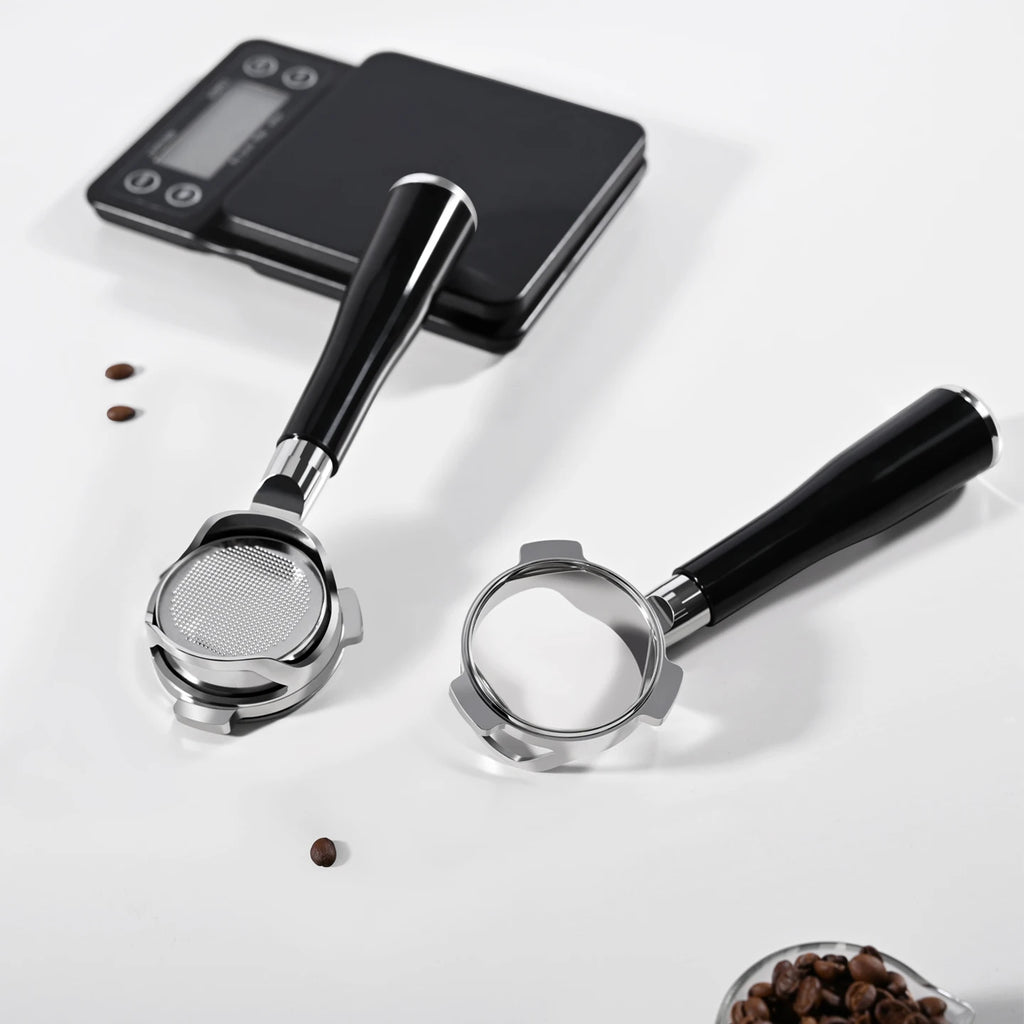 54mm Bottomless Portafilter for Breville 870 878 880 – Steel Espresso Portafilter PLUSH