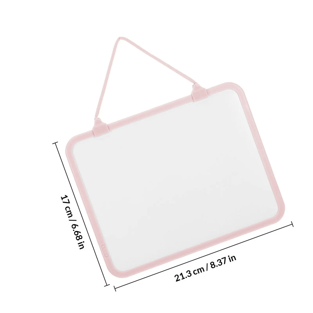 Pink Double-Sided Magnetic Dry Erase Whiteboard | Hangable Dry Erase Whiteboard PLUSH