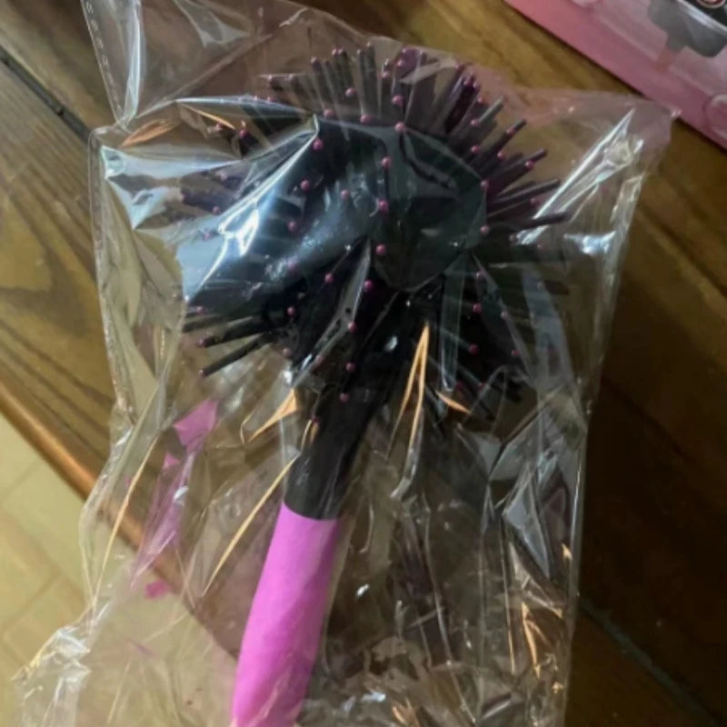 360° Spherical Ball Hair Brush – 3D Round Detangling Brush Round Hair Brush PLUSH 1Pc