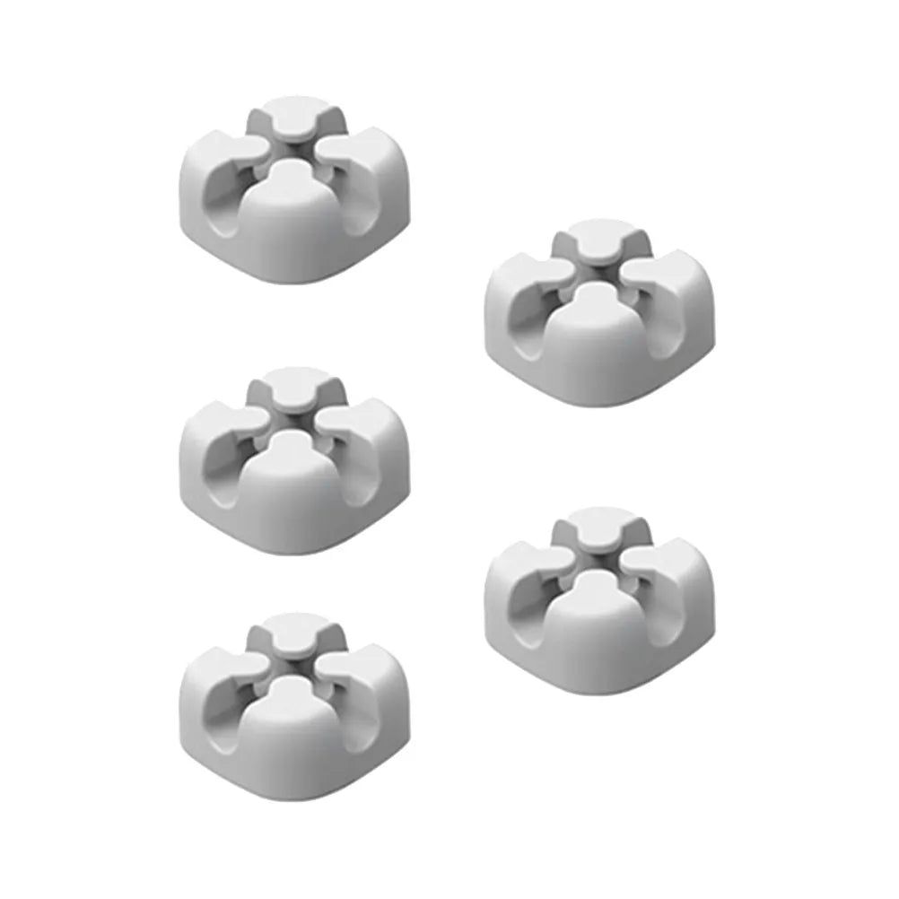 5-Pack Silicone Cable Winder Desktop Cord Organizer Holder Cable Organizer PLUSH
