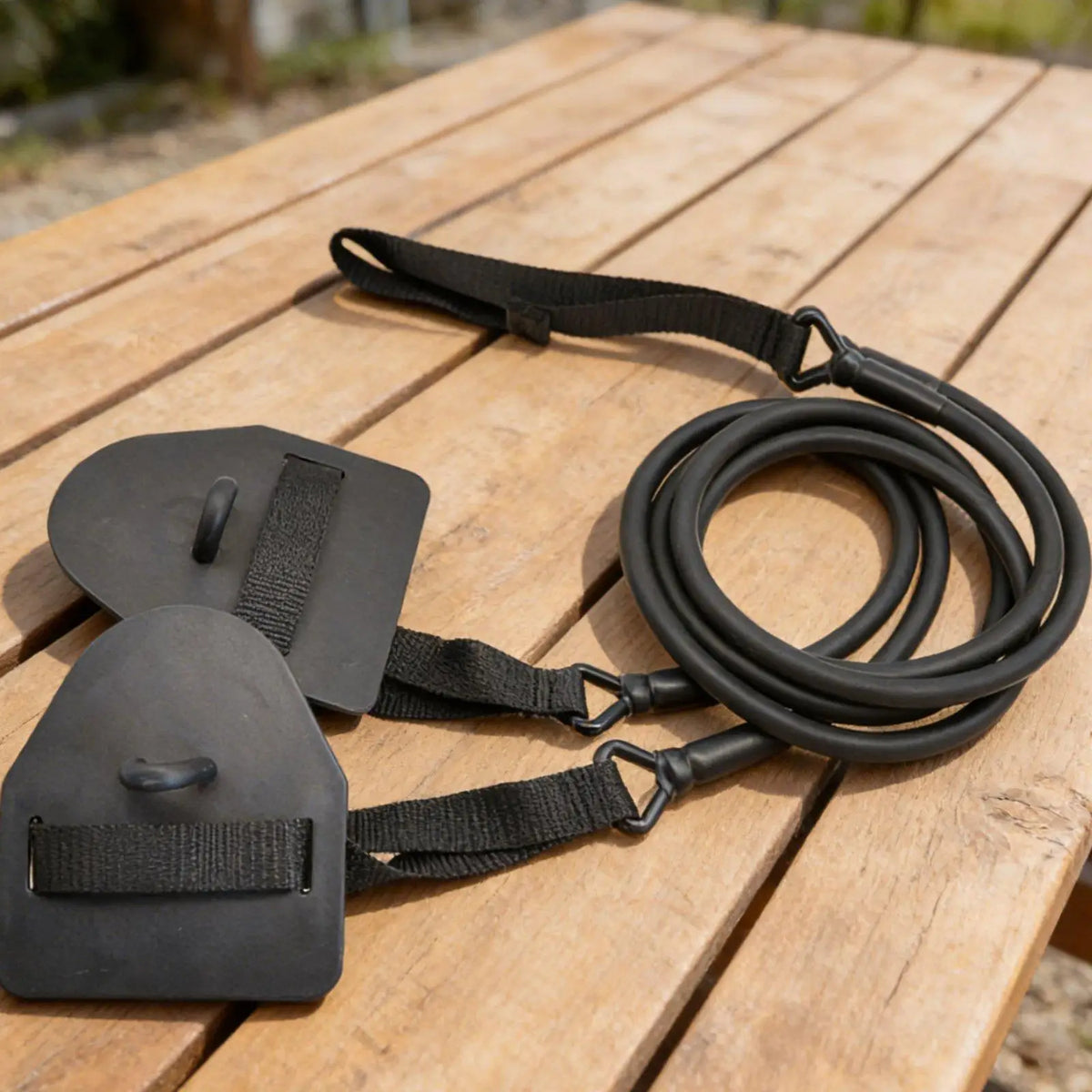 Swim Resistance Trainer – Latex Exercise Cord & Hand Paddle Swim Resistance Trainer PLUSH