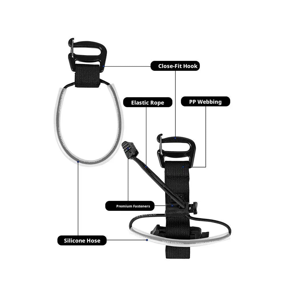 Trekking Pole Holder Strap – Hands-Free Backpack Organizer Hiking Pole Strap PLUSH