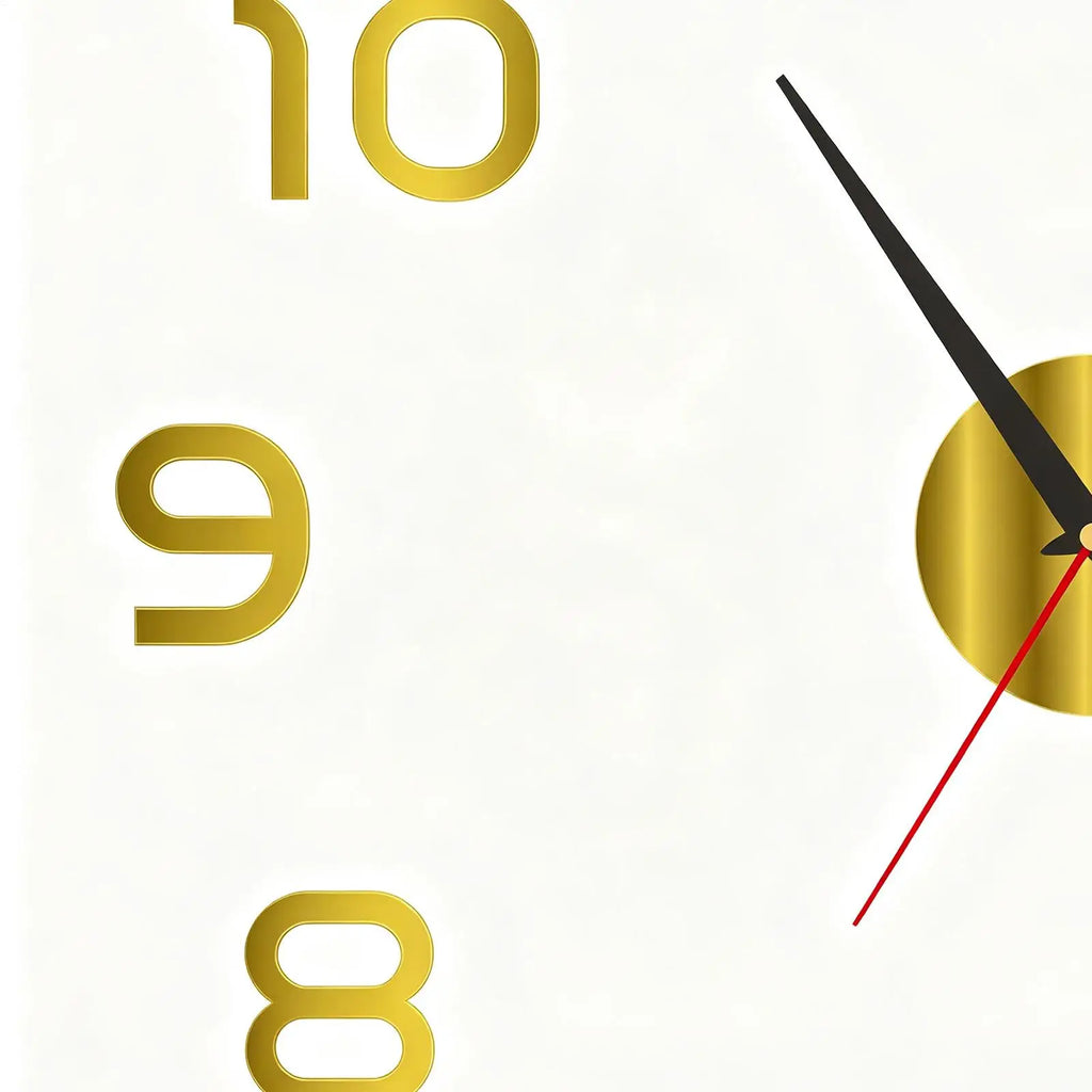 Acrylic Frameless DIY Wall Clock – Silent Modern Home Decor Decorative Wall Clock PLUSH