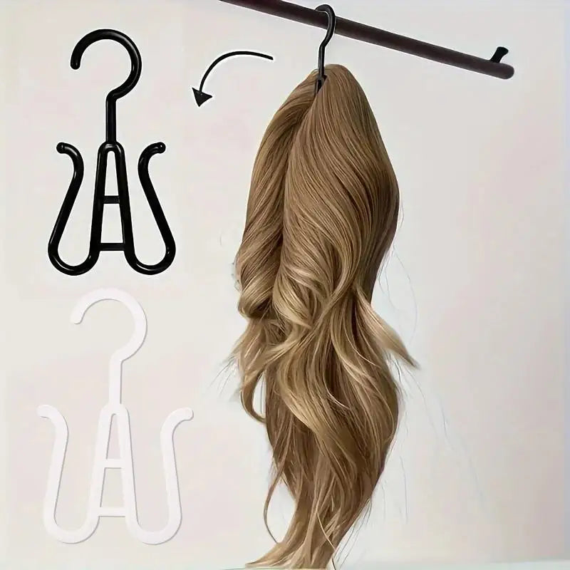 10-Pack Portable Wig Drying Rack, Head Stand & Hook Hanger Wig Head Stand PLUSH