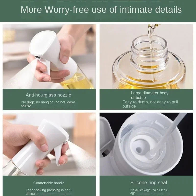 Oil Spray Bottle for Kitchen & Air Fryer – 200/300/500ml Oil Spray Bottle PLUSH