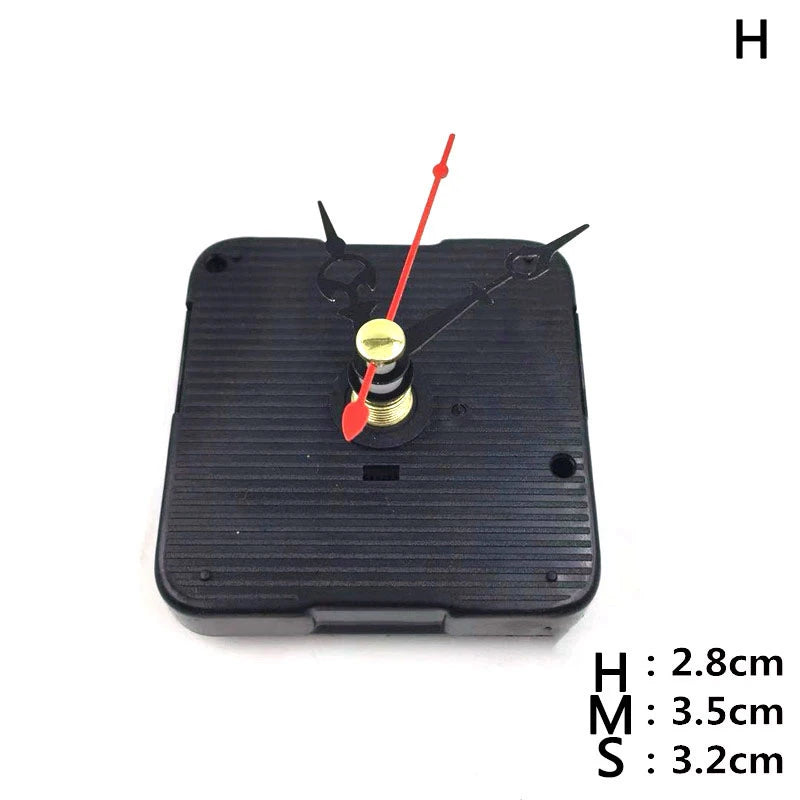 Silent Quartz Clock Movement DIY Kit with Hands – Long Shaft Clock Movement Kit PLUSH H