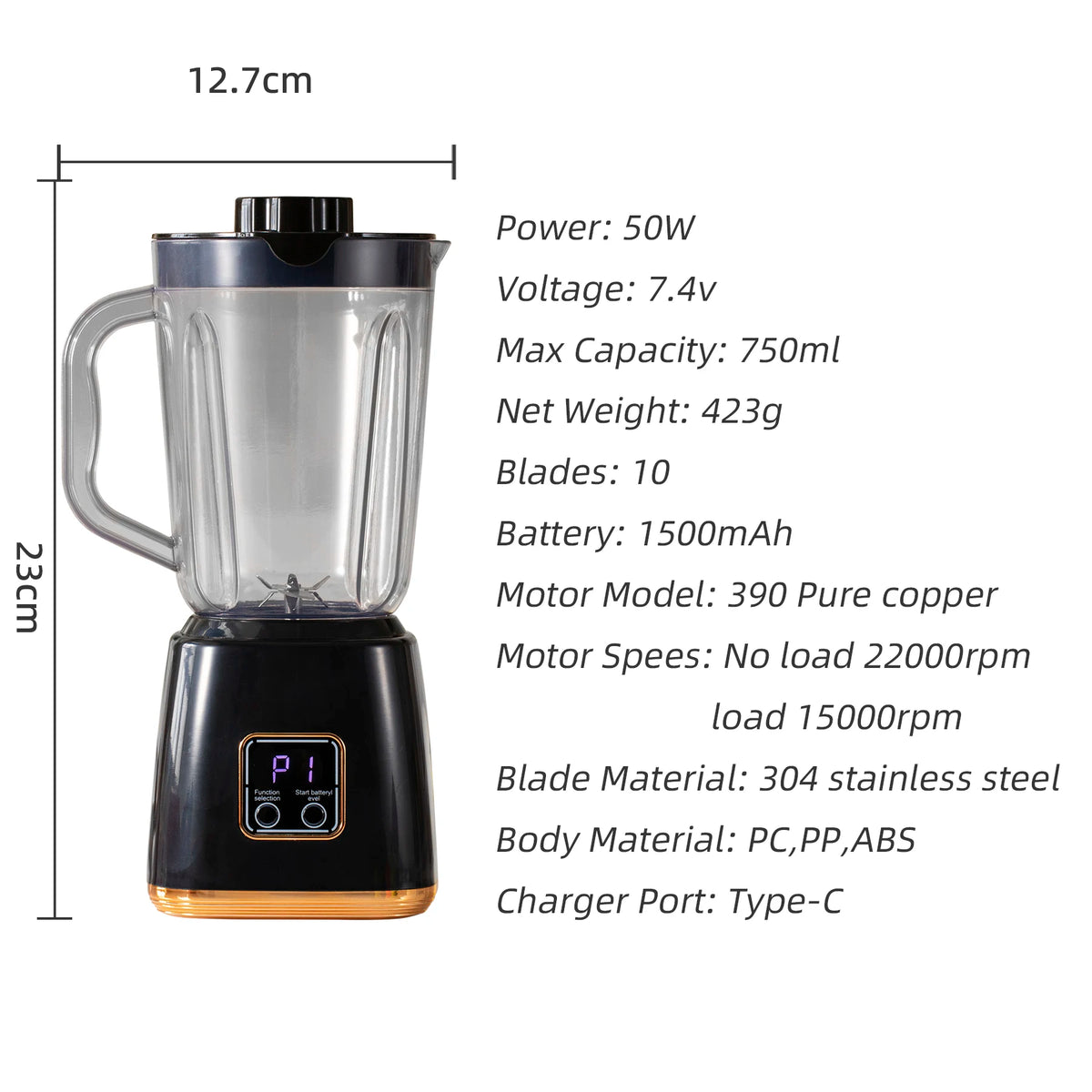 Small Household Fruit Juicer – Smoothies & Milkshakes Blender Fruit Juicer Blender PLUSH