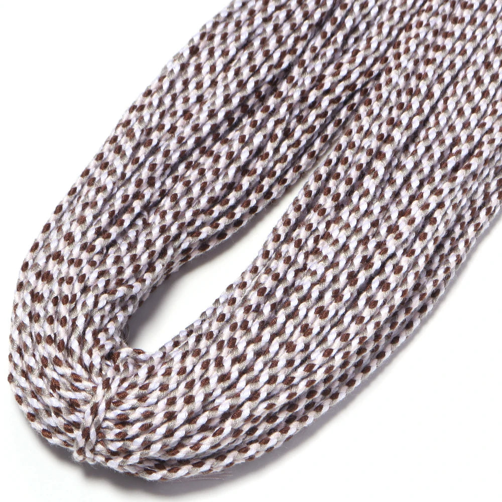 10 Yards Bohemian Multicolor Braided Cotton Cord – DIY Jewelry Braided Craft Cord PLUSH yellow brown 2mm