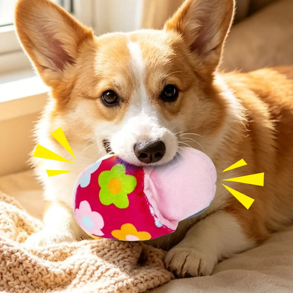 Squeaky Plush Slipper Dog Toy – Interactive Chew Play Squeaky Dog Toy PLUSH
