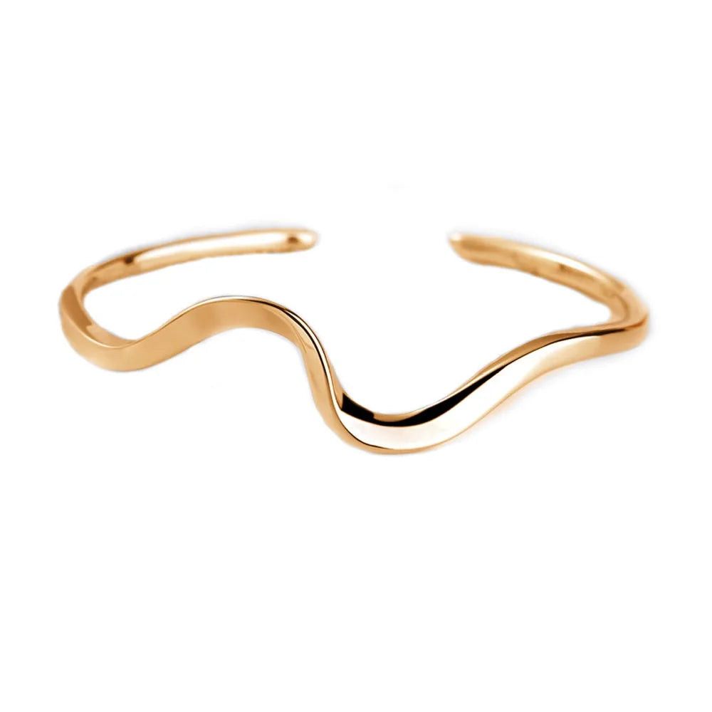 Adjustable Pearl Opening Bangle Bracelet – Elegant Cuff Bangle Bracelet PLUSH gold