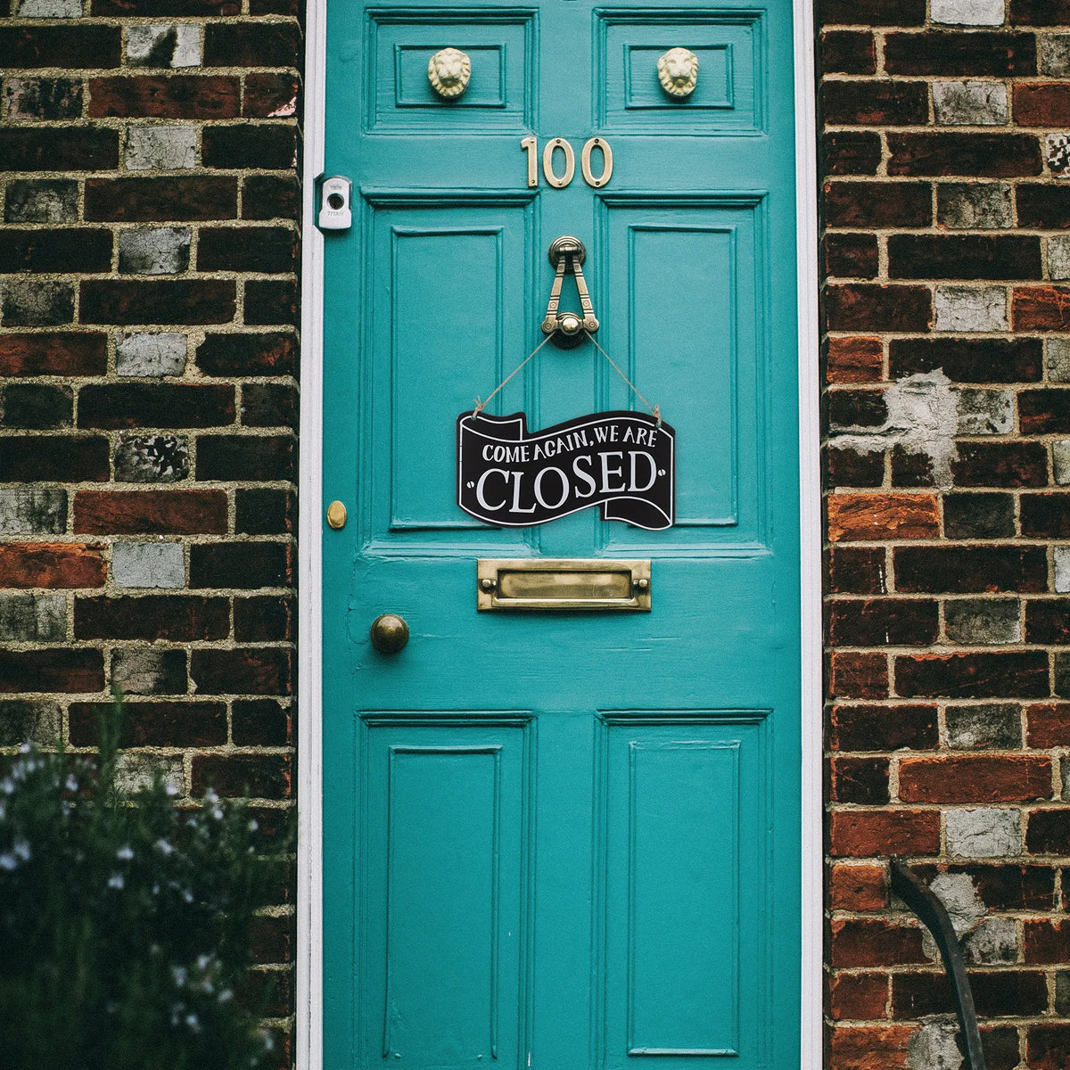 Rustic Wooden Double-Sided Open Closed Door Hanging Sign Door Hanging Sign PLUSH