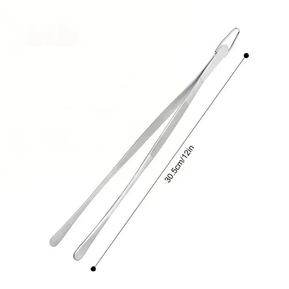 Stainless Steel Kitchen Tongs – Non-Slip BBQ Cooking Tongs Kitchen Cooking Tongs PLUSH round mouth