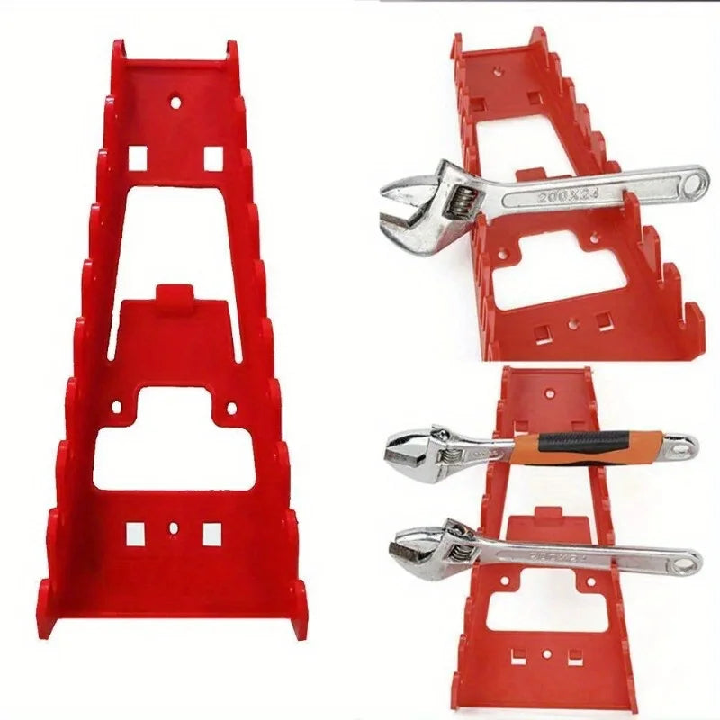 Red Plastic Wrench Organizer Tray – Socket & Spanner Holder Tool Organizer Tray PLUSH