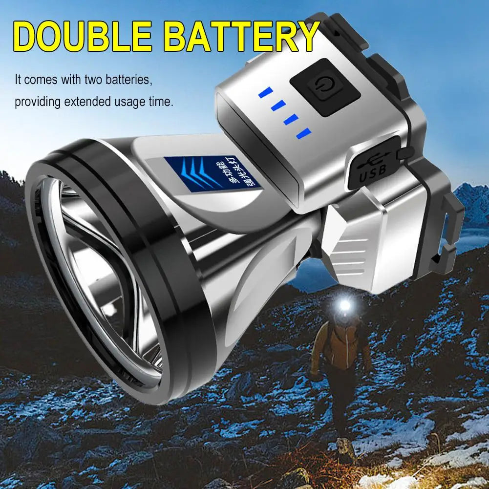 USB Rechargeable LED Headlamp – Waterproof Camping & Fishing Light LED Headlamp PLUSH