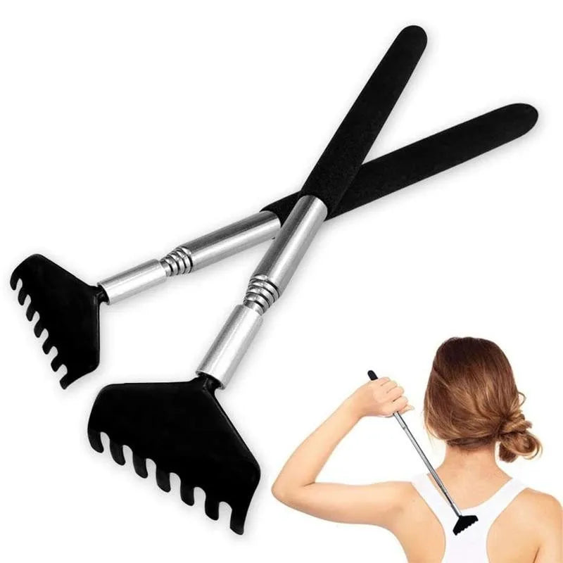 Telescopic Back Scratcher – Adjustable Stainless Steel Massager Back Scratcher Massager PLUSH