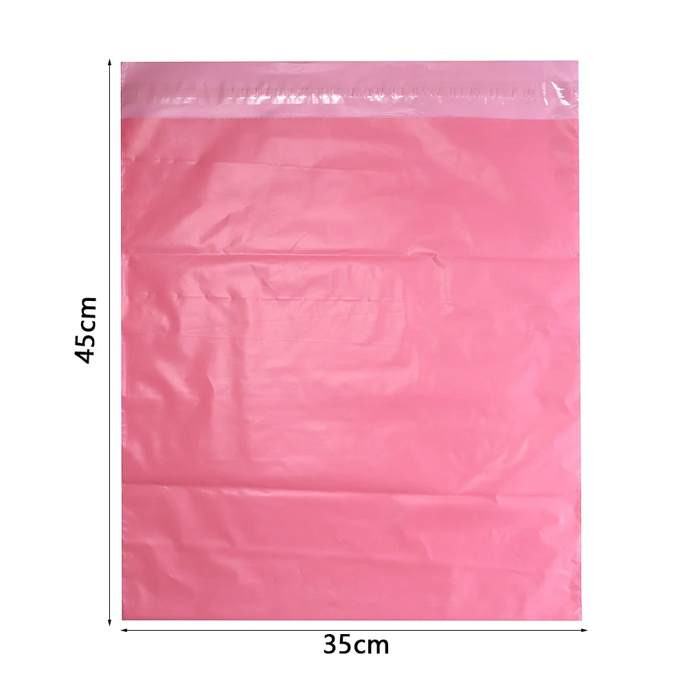 Pink Self-Adhesive Courier Bags | Waterproof Poly Mailers 10–50pcs Courier Packaging Bags PLUSH 35X45cm 20pcs