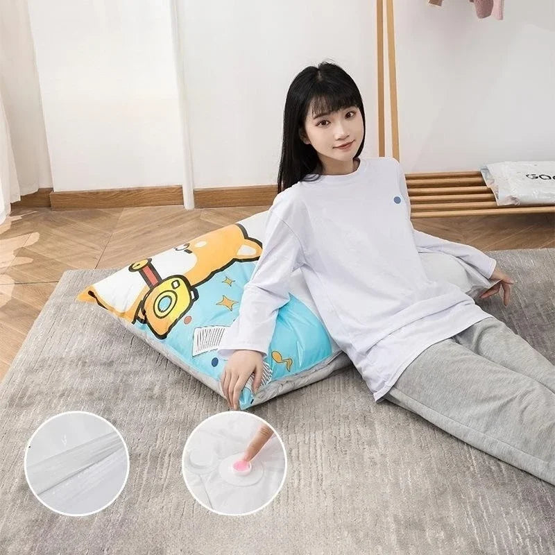Vacuum Storage Bags – Space-Saving Compression for Clothes Vacuum Storage Bags PLUSH