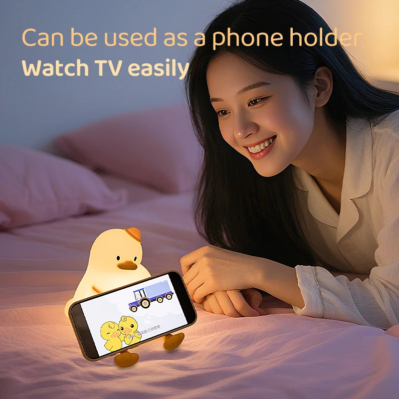 Duck Silicone LED Night Light – Kids Nursery Bedside Lamp | GGBEE LED Night Light PLUSH
