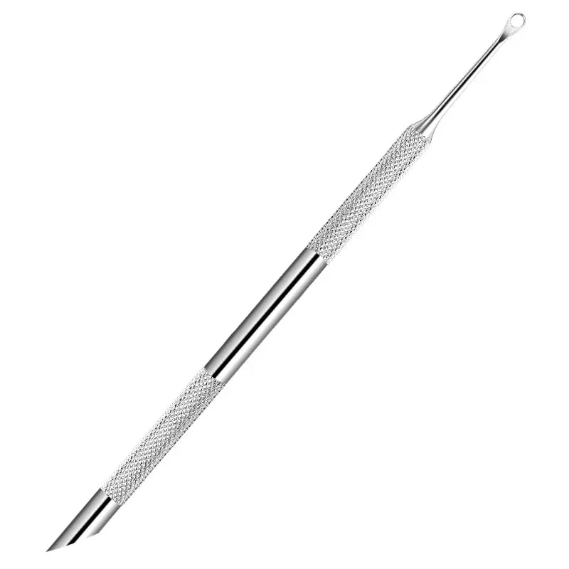 Professional Nail Cuticle Trimmer & File Set – 2pcs Stainless Nail Grooming Set PLUSH 1 PC