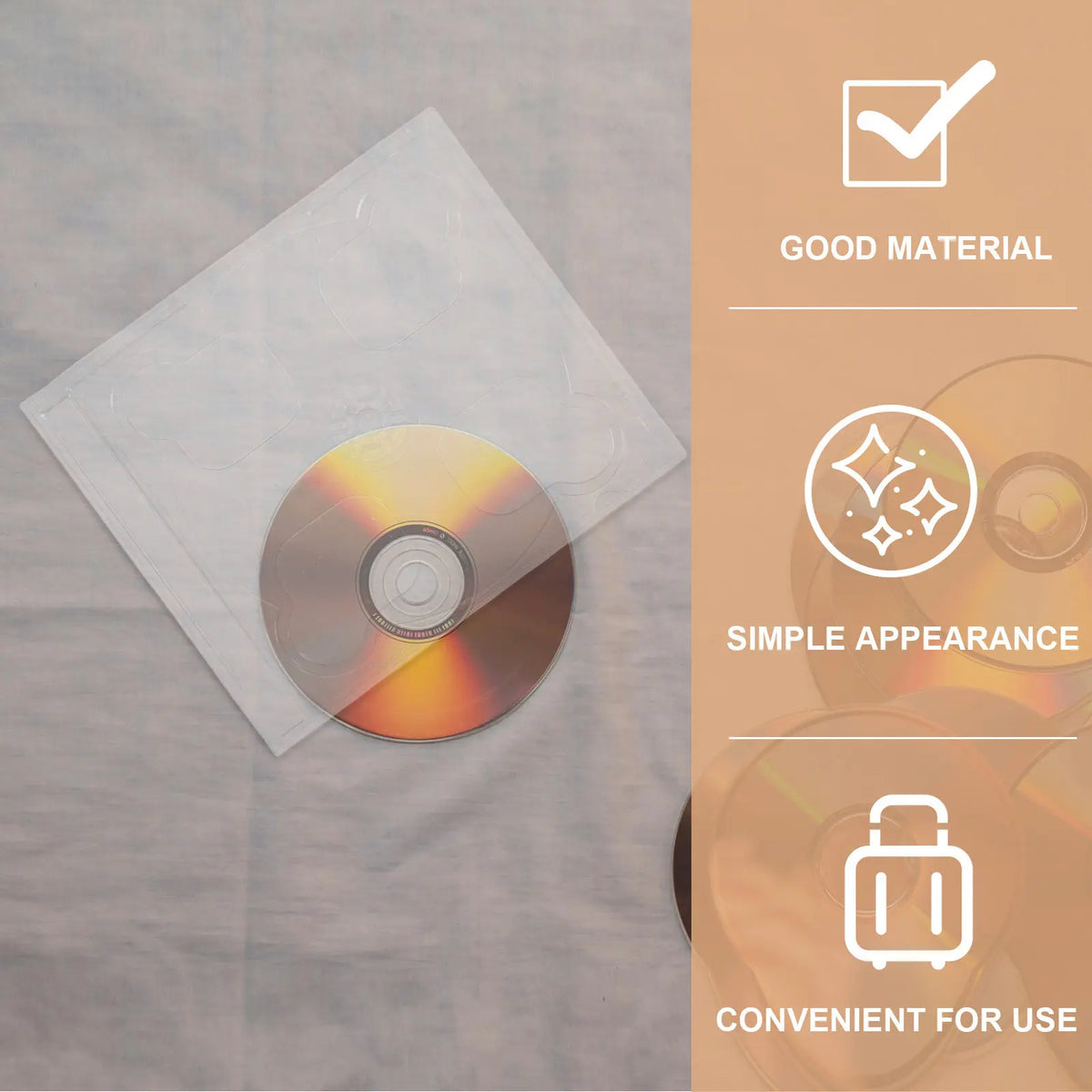 10-Pack Double CD Jewel Cases – Clear Stackable Disc Holders CD Jewel Cases PLUSH