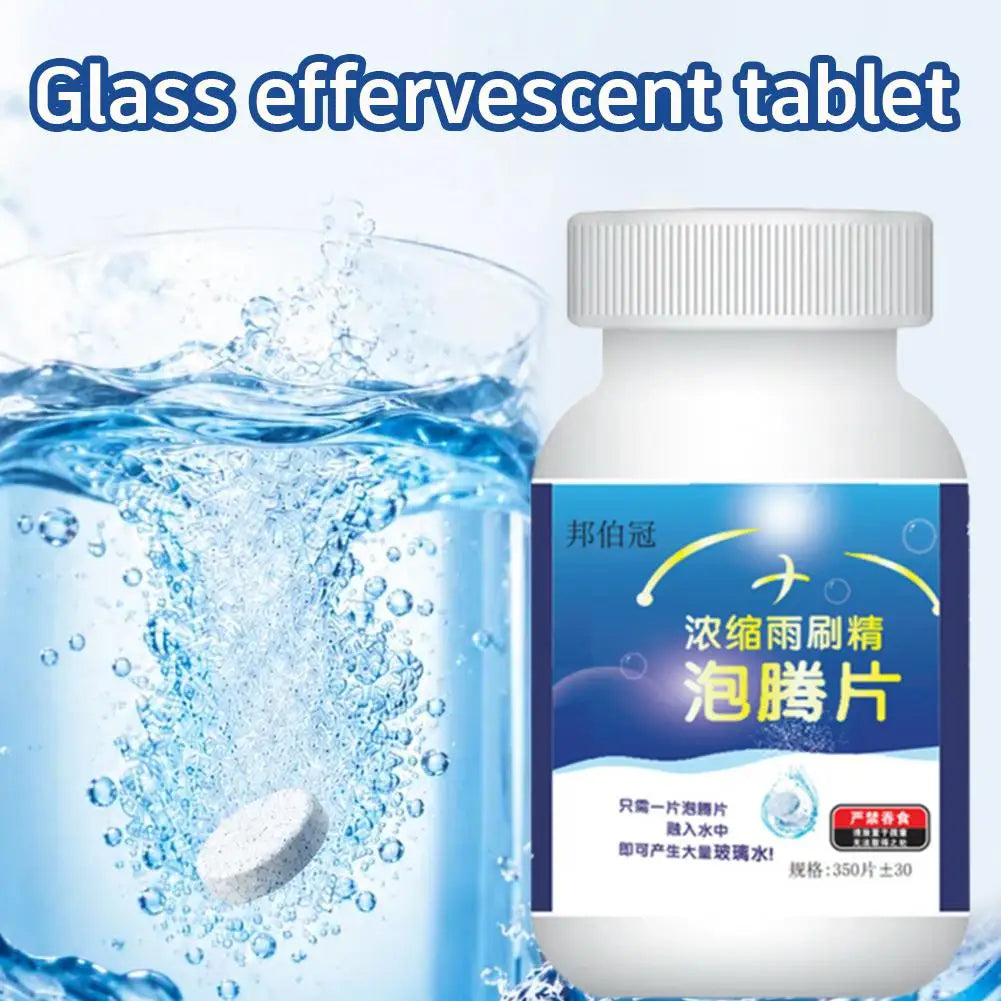300pc Glass Cleaning Effervescent Tablets | Windshield Wiper Windshield Cleaning Tablets PLUSH