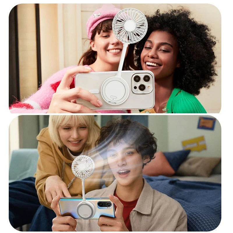 Magnetic Fan for iPhone – MagSafe Compatible Cooling Fan Magnetic Phone Fan PLUSH