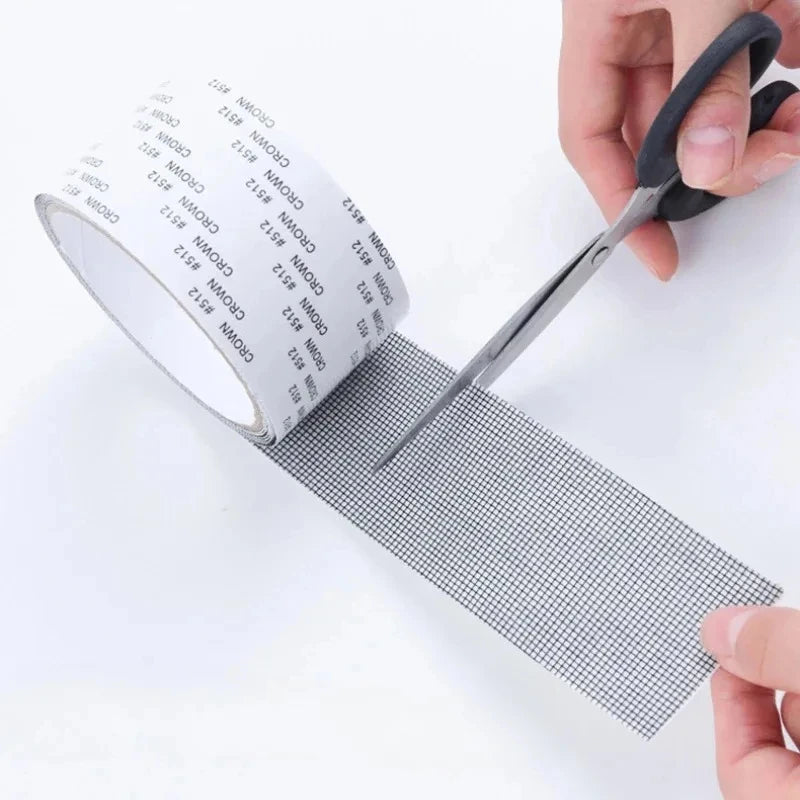 Window Screen Repair Tape – Self-Adhesive Fiberglass Mesh Patch Screen Repair Tape PLUSH