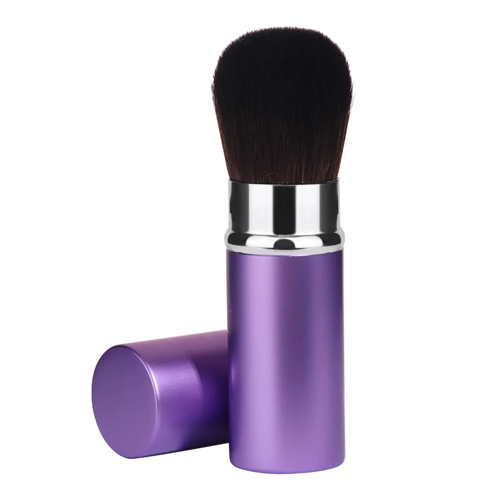 Mini Retractable Powder Blush & Highlight Brush | Portable Makeup Brush PLUSH No.5