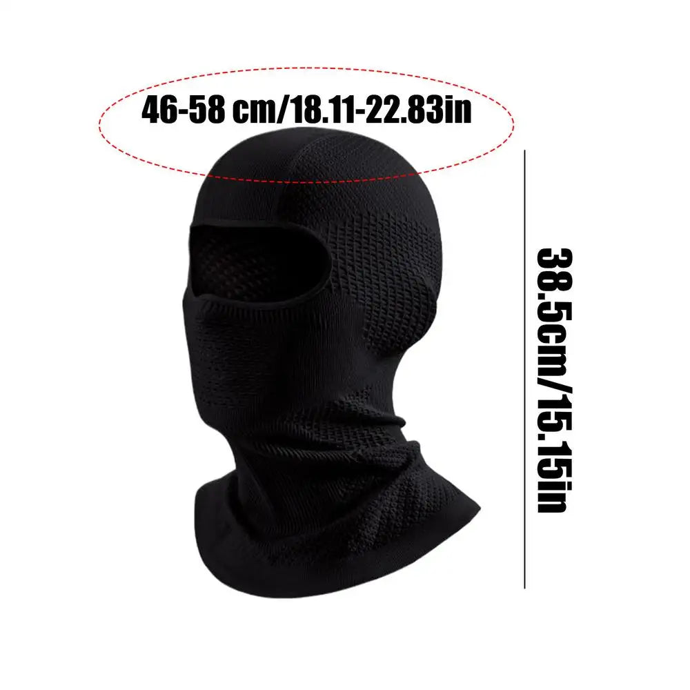 Winter Full Face Cover – Cycling, Skiing & Outdoor Mask Face Cover Balaclava PLUSH Black