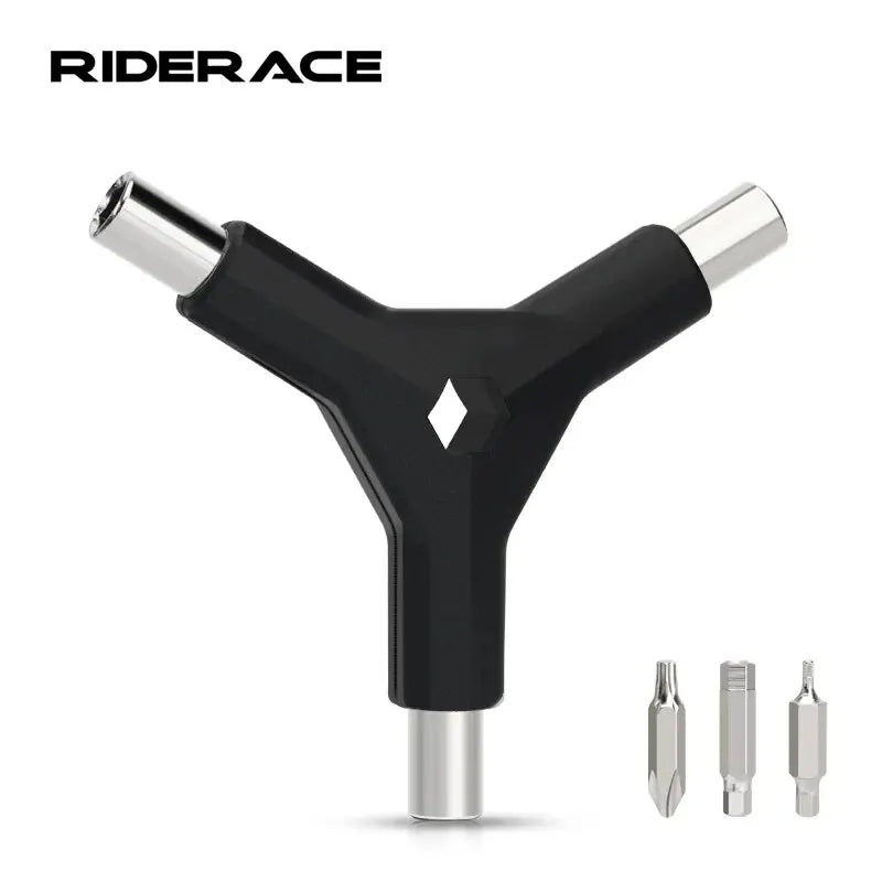 6-in-1 Y Wrench Set | Hex Allen, T25 & PH2 Bike Multitool Bicycle Multitool Wrench PLUSH black
