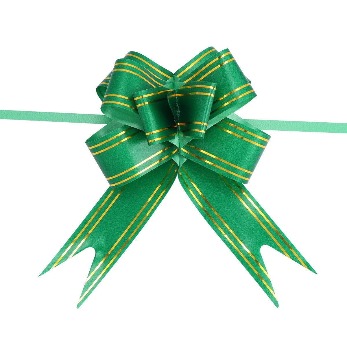 20pcs Pull Flower Bow Ribbons – Colorful Gift Wrap Decoration Gift Wrap Bows PLUSH Deep Green