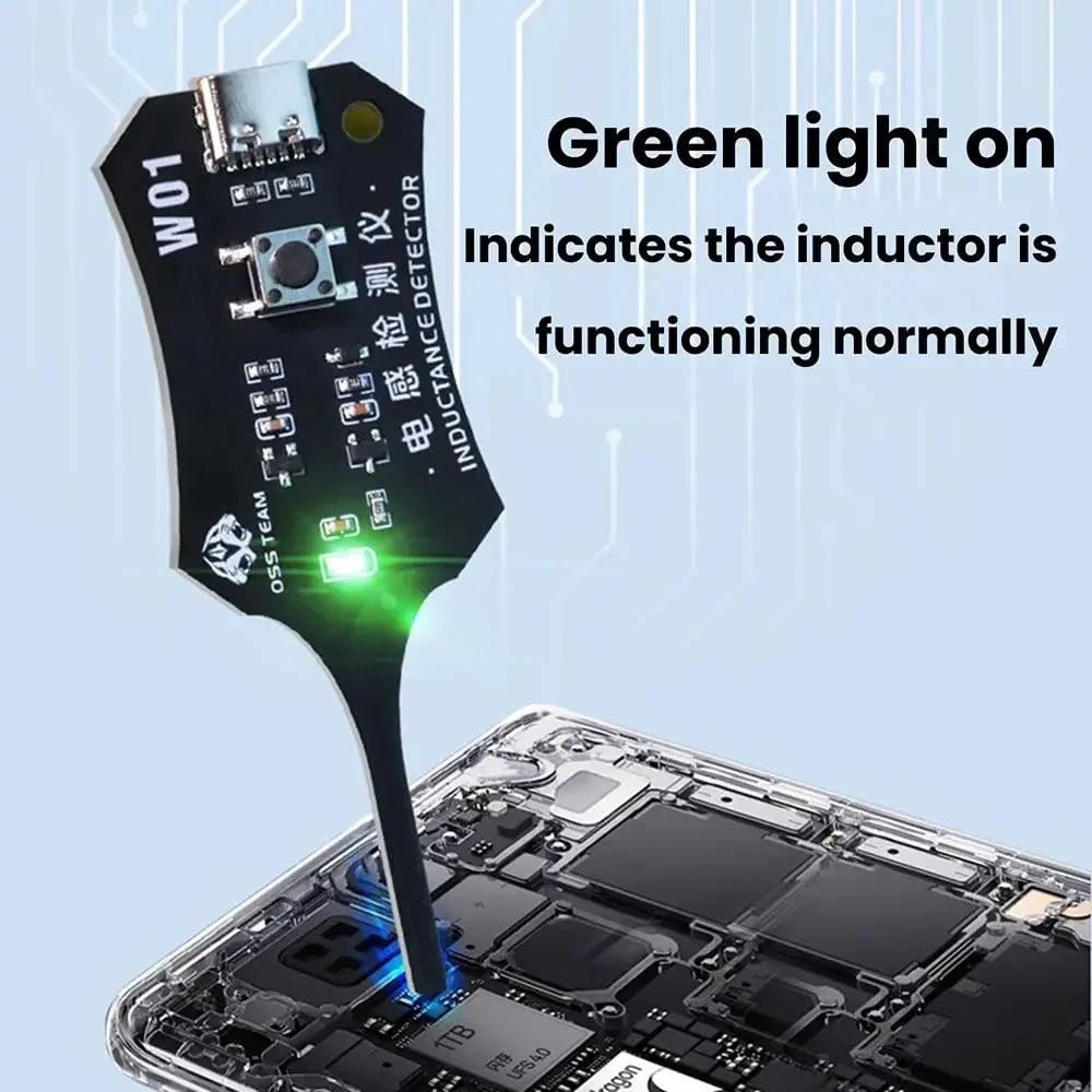 W01 Inductor Detector – Phone Motherboard Coil Tester Tool Electronics Repair Tool PLUSH