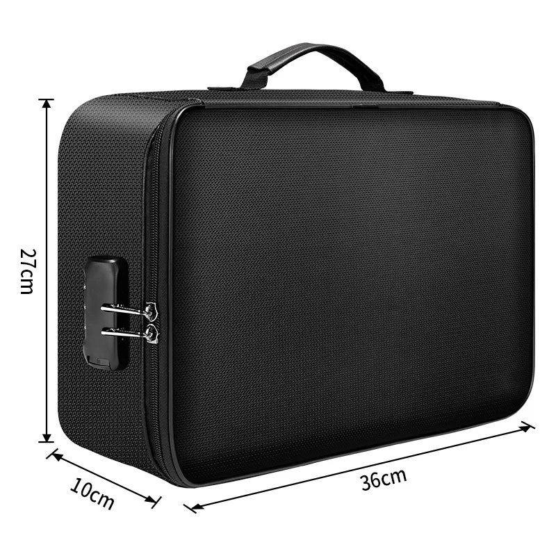 Fireproof Waterproof Document Storage Bag & Organizer Box Document Storage Bag PLUSH