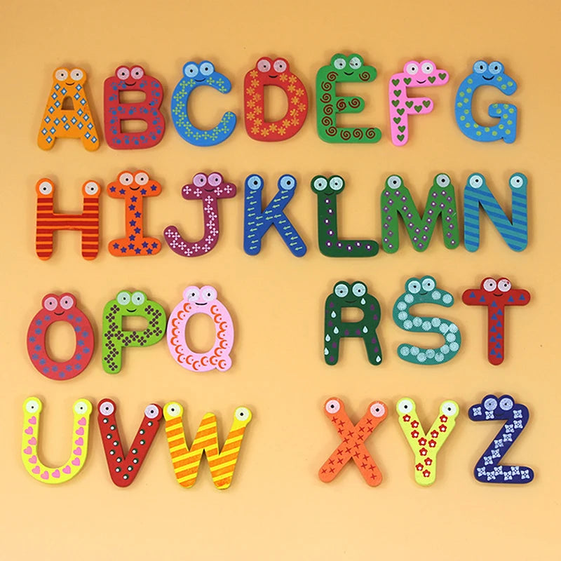 Magnetic Wooden Alphabet Fridge Magnets – Educational Kids Toy Educational Kids Toy PLUSH