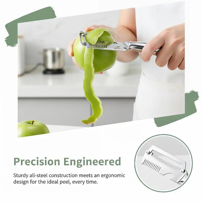 3-in-1 Stainless Steel Vegetable Peeler Slicer Shredder Vegetable Peeler PLUSH