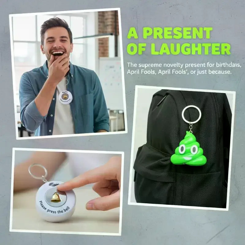 Electric Shock Prank Toy Set – Stapler, Doorbell & Poo Keychain Novelty Prank Toy PLUSH