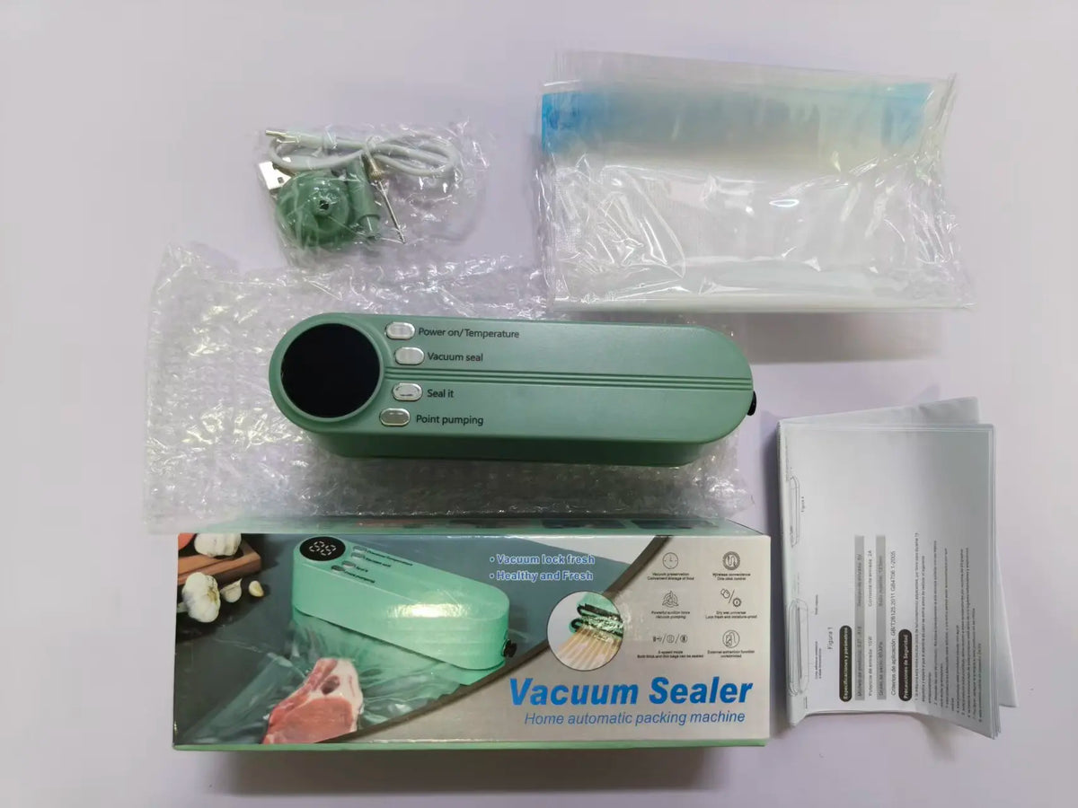 Mini Wireless Rechargeable Vacuum Food Sealer – Portable Vacuum Food Sealer PLUSH