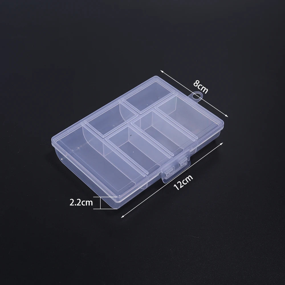 Transparent Plastic Jewelry Storage Box | Adjustable Organizer Jewelry Storage Box PLUSH Style 6