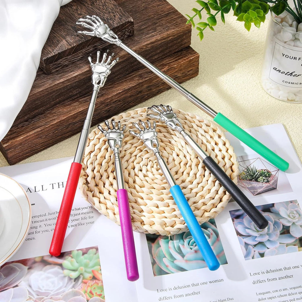 Telescoping Back Scratcher Long Reach Stainless Steel Claws Back Scratcher PLUSH