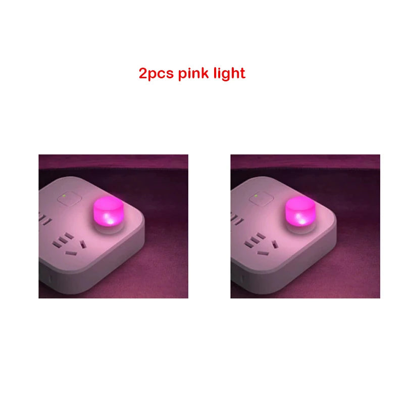 ZWINCKY USB LED Night Light – Mini Plug-In Reading Lamp 1W USB LED Night Light PLUSH 2pc pink light China Mainland