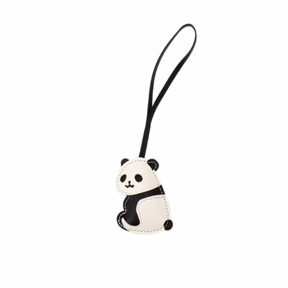 Panda PU Leather Keychain Bag Charm Pendant | Trendy Gift Keychain Bag Charm PLUSH Panda