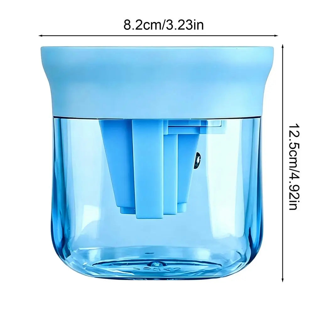 3-Hole Handheld Pencil Sharpener – HB, 2B, Colored & Charcoal Manual Pencil Sharpener PLUSH Blue