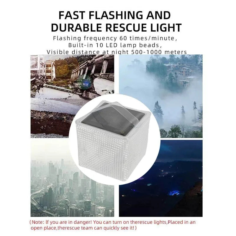 Solar Inflatable LED Camping Lantern | Portable Cube Light Inflatable Camp Lantern PLUSH
