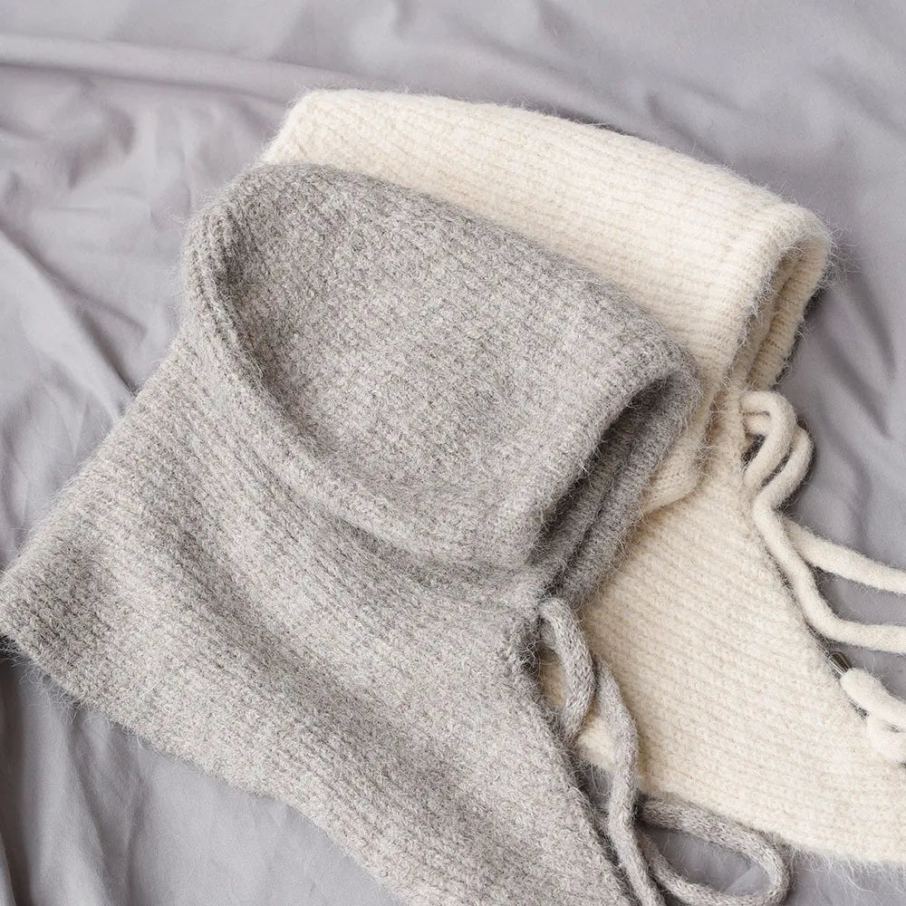 Winter Balaclava Beanie Hat – Knit Scarf Cap with Ear Cover Balaclava Beanie Hat PLUSH