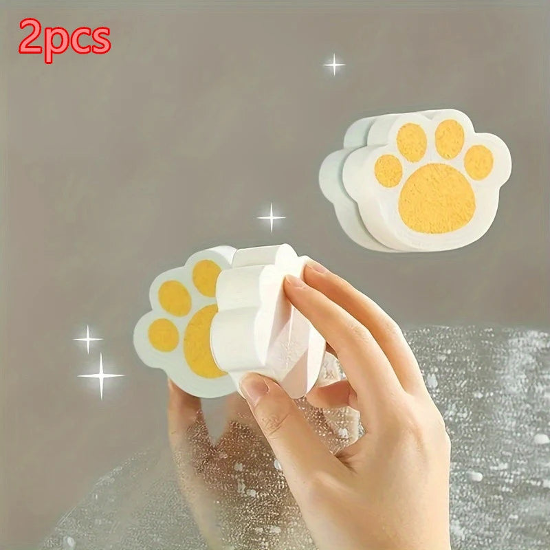 Magic Mirror Cleaning Sponges 2 Sets – Glass & Faucet Cleaner Cleaning Sponge Set PLUSH