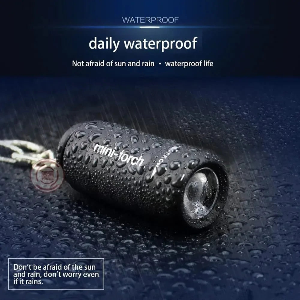 USB Rechargeable Mini LED Keychain Flashlight – Waterproof Keychain Flashlight PLUSH